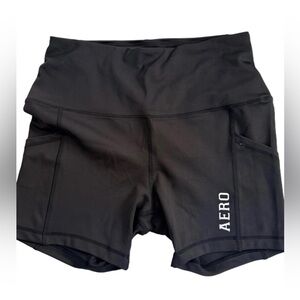 Aeropostale Black Athletic Biker Shorts